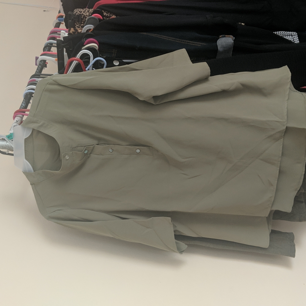 Green blouse 3x